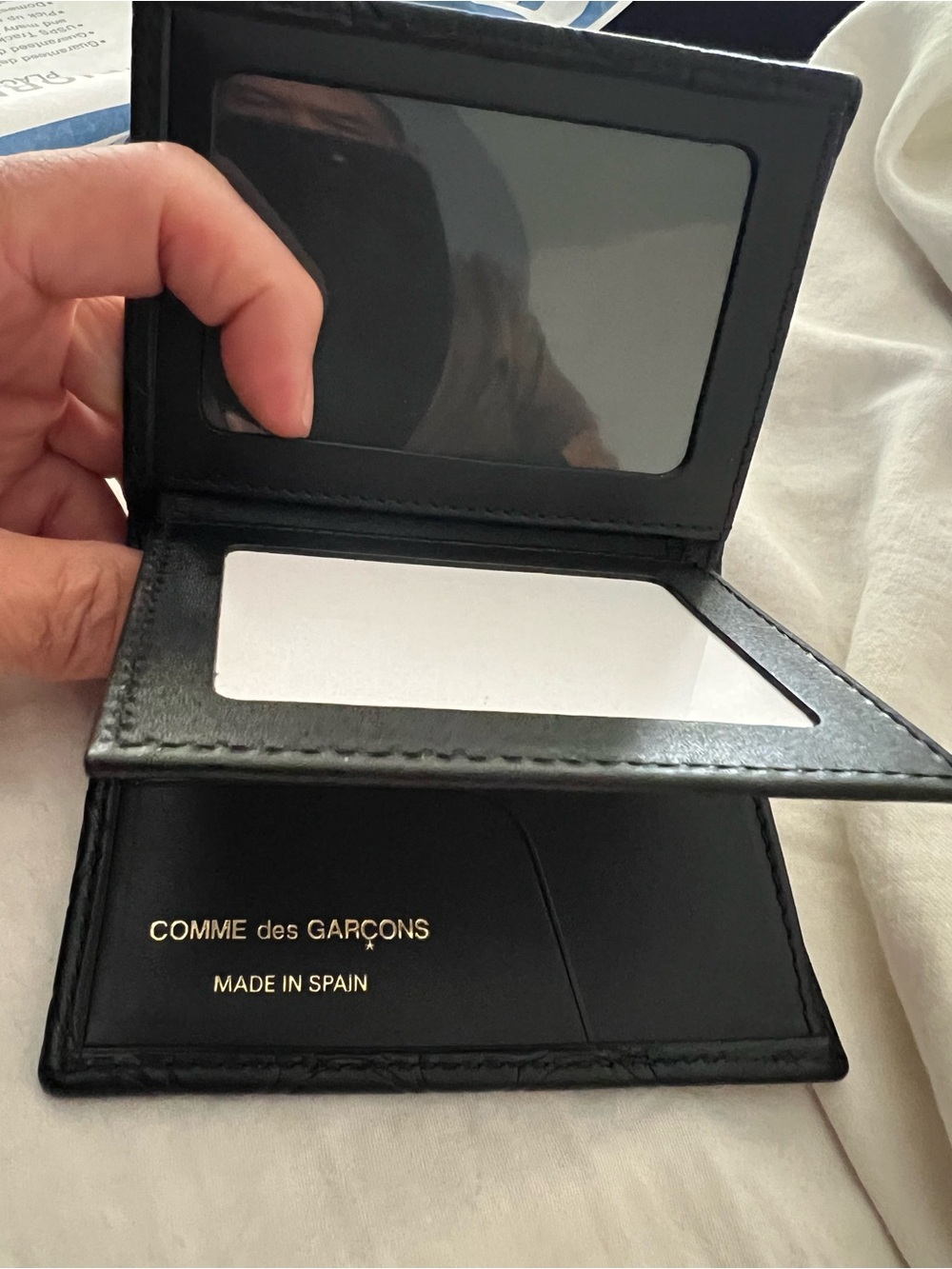New Comme des Garçons Leather ID/Photo Wallet - Picture 7 of 10